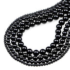 Bymitel 10mm Natural Onyx Black Agate Round Beads Gemstones Genuine with 90pcs DIY Jewelry Making Unisex (10mm 90pcs, Black Onyx) - color: Black Onyx, size: 10mm 90pcs