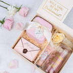 AYGXU Travel Jewelry Box for Women and Girls - Small Case With Initial A-Z - Teacher Gifts - color: pink, size: no letter