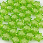 50pcs 18mm Acrylic Star Beads Spacer Beads for DIY Jewelry Making Bracelet Necklace Key Chains Handmade Craft(Light Green) - color: Light Green, size: 18mm