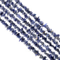 GM GemMartUSA Iolite Natural Raw Chip Beads Strands | Semi-Precious | AAA+ Quality 1 Strand 34” | DIY Bracelet Jewelry Making, Healing Crystal Craft| 4-6mm - Blue-Color Gemstones (CHIO-70001) - color: Iolite (CHIO-70001)
