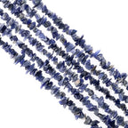 GM GemMartUSA Iolite Natural Raw Chip Beads Strands | Semi-Precious | AAA+ Quality 1 Strand 34” | DIY Bracelet Jewelry Making, Healing Crystal Craft| 4-6mm - Blue-Color Gemstones (CHIO-70001) - color: Iolite (CHIO-70001)