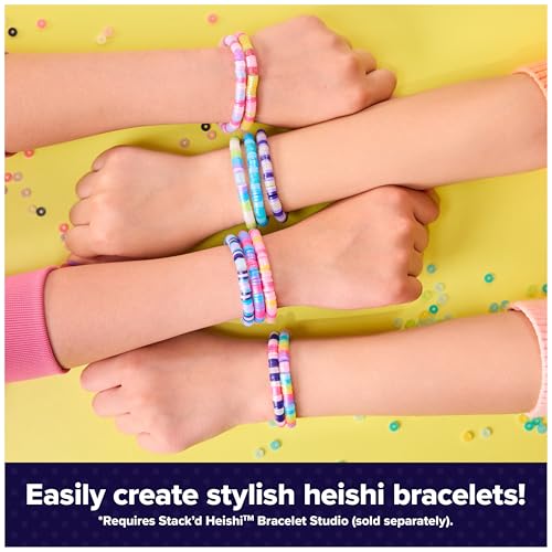 Cool Maker, Stack’d Heishi Expansion Pack Bead Kit, Bracelet Making Kit with Over 1300 Beads for Bracelets, Makes 15, Arts and Crafts Kids Toys for Girls Ages 7 and up - style: Heishi Expansion Pack Bead Kit