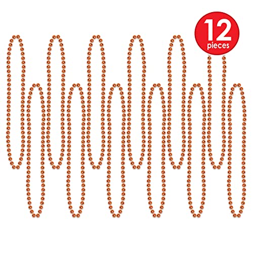 Party Beads - Small Round - size: 12-Pack, style: Orange (12-Pack)