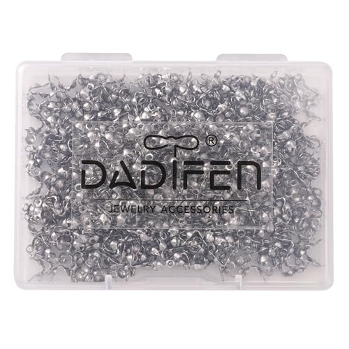 304 Stainless Steel End Caps 2.5x5mm 600pcs Knot Covers for Jewelry DIY Making and Repairing - color: End Caps, size: 2.5x5mm