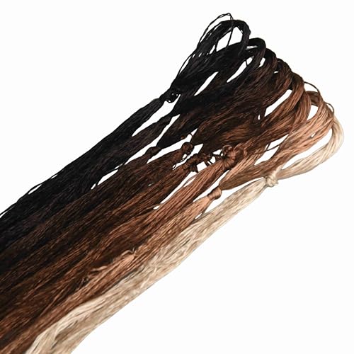 8 Skeins Mulberry Silk Floss Embroidery Thread Floss-Cross Stitch Threads China Silk Woven Jewelry Threads DIY Sewing Kits (03) - color: 03