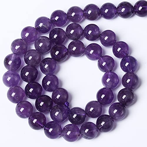 4MM 86PCS Natural Stone Purple Amethyst Crystal AAA Grade Quartz Beads for Jewelry Making DIY Bracelet - color: Amethyst, size: 4mm