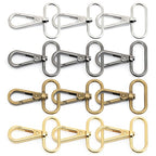 CRAFTMEMORE Snap Hook Swivel Push Gate Lobster Clasps Fashion Clips Purse Making FS10 Pack of 10 (Brushed Brass, 1-1/2 Inch) - color: Brushed Brass, size: 1-1/2 Inch