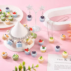 Cheriswelry Cup Cake Resin Pendants Lovely Food Sweet Dessert Dangle Charms Links Hanging Ornament with Metal Loop Fruit Pendants for Key Chains Bracelet Necklace Jewelry Making - color: Cup Cake-Mixed Color*2