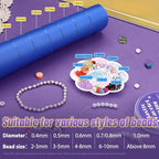 UOOU 6 Rolls Bracelet String for Bracelet Making, 0.4mm, 0.5mm, 0.6mm, 0.7mm, 0.8mm, 1mm Jewelry Making String with Beading Needles, Bead Elastic Cord for Bracelets - size: 0.4mm/0.5mm/0.6mm/0.7mm/0.8mm/1.0mm
