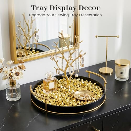 DomeStar 150PCS Gold Acrylic Ice Rocks – Faux Gems Nuggets Vase Fillers Pot of Gold, Glitter Party Decorations, DIY Crafts & Table Scatter - color: Gold