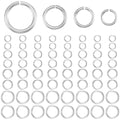 Beebeecraft 600Pcs 4/5/6/8mm 304 Stainless Steel Jump Rings Round Small Metal Open Jump Rings Silver O Chainmail Ring Connector for Jewelry Making Earring Bracelet Necklace Keychain DIY Craft - color: Stainless Steel Color