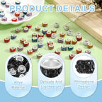 uxcell 50Pcs European Large Hole Beads, Rhinestone Craft Bead Crystal Charm Spacer Beads for Pens Bracelet Making Necklace DIY Craft, Black - color: Black