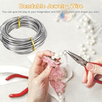 M METERXITY 9 Gauge Stainless Steel Craft Wire, 3.0mm 32.8 ft Bendable Floral Snare Wire for Jewelry Making/Sculpting/Armature Crafting/Floral Bonsai/DIY Crafts - size: 9 Gauge x 32.8 ft