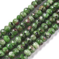 115pcs Natural Jade Disk Stone Beads 4x2mm Rondelle Faceted Dyed Stone Loose Spacer Beads for Jewelry Making Design Bracelet Necklace Keychain Phone Chain Lanyard Ornament, Lime Green - color: Lime Green
