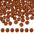 MECCANIXITY 400pcs Czech Faceted Bicone Beads 8mm Glass Spacer Bead Bulk for Jewelry Making & DIY Craft, Dark Brown - color: Dark Brown