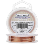 BENECREAT 20 Gauge Bare Copper Wire Dead Soft Solid Copper Beading Wire for Jewelry Craft Making, 33 Feet - color: Bare Copepr Wire, size: 20-Gauge(33-Feet/11-Yard)
