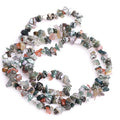 GEM-Inside Indian Agate Chips Natural 7-8MM Gemstone for Bracelet Necklace Earrings Jewelry Making Crafts Design Wholesale Loose Beads 34" - color: Indian Agate