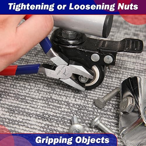 Mini Linemans Pliers With Serrated Jaw Electrical Pliers Side Cutter For Arts Hobby Craft Mechanical Work Small Electronics - style: Linemans Pliers