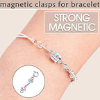 OHINGLT 925 Sterling Silver Magnetic Necklace Clasps and Closures,Gold and Silver Magnetic Clasp Converter for Jewelry Making Supplies,Chain Extender Connector for Small Necklace Bracelet - color: 4Pcs Silver