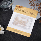 Beebeecraft 1 Box 80Pcs Teardrop Charms Dangle End Beads Extender Chain Drop Water Charms for Jewelry Making Findings - color: Gold, size: 6x3mm/8x4mm