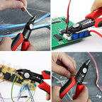 KAIWEETS Wire Cutters 6-Inch Flush Pliers with Supplementary Stripping, Cutting Pliers, Handy and Slim Diagonal Cutters, Sharp Snip - color: Kws-102