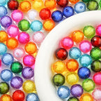 20mm Chunk Bubblegum Beads 180pcs Transparent, Colorful, Multifaceted Acrylic Bead Color Beadable Beads for Pen Bag Jewelry Making Necklace Bracelets (red&Green&Blue) - color: red&green&blue