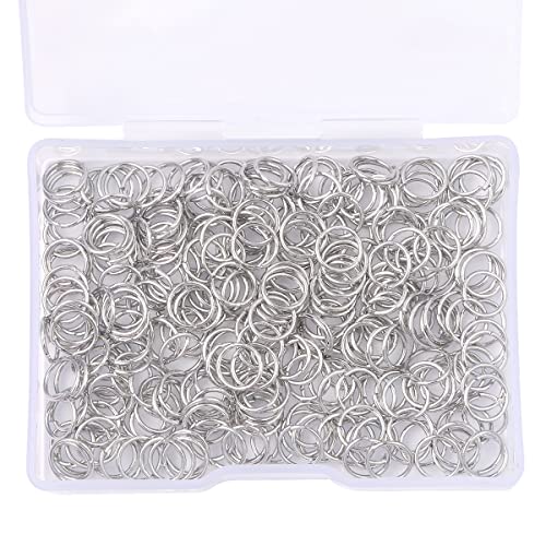 BEADIA Platinum Plated Jump Rings Non Tarnish 7mm 300pcs for Jewelry Making Findings - color: Platinum, size: 0.7x7mm