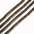 Craftdady 98Pcs Heishi Coin Natural Pyrite Beads 6mm Tiny Flat Round Disc Spacer Beads Healing Chakra Loose Beads for Jewelry Bracelet Necklace Earring - color: Pyrite, size: 6mm