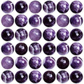 Natural Stone Beads 100pcs 10mm Amethyst Round Genuine Real Stone Beading Loose Gemstone Hole Size 1mm DIY Smooth Beads for Bracelet Necklace Earrings Jewelry Making (Amethyst, 10mm) - color: Amethyst Purple, size: 10mm