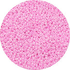 2000pcs 4mm 6/0 Pink Glass Round Seed Beads for DIY Craft Projects - Bracelets, Necklace, Jewelry Making - color: Lotus Pink, size: 4mm