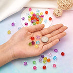 Craftdady 100Pcs Transparent Acrylic Faceted Round Ball Spacer Beads 10mm Random Mixed Colors Plastic Loose Pony Beads for Jewelry Making Hole: 2mm - color: Acrylic Round Beads, Random Mixed Color