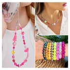 Craftdady 12mm Colorful Acrylic Round Beads for Bracelet 20Pcs AB Color Chunky Bubblegum Beads Loose Spacer Plastic Bubble Gum Ball Beads for DIY Craft Necklace Keychain Jewelry Making