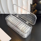 1 Pack Acrylic Bracelet Jewelry Storage Box with 12 Portable Anti Tarnish Organizers for Earrings/ring/necklace (Clear)