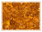 Czech 50-Piece Glass Beads, 6x9mm, Teardrop Amber Topaz Orange Transparent - color: Amber
