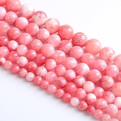 10MM 38PCS Pink Persian Jade Spacer Loose Beads for Jewelry Making DIY Bracelet Necklace - color: Pink Persian Jade, size: 10mm