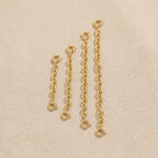 FAMARINE Gold Silver Necklace Extender Chains for Women - color: gold B