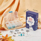 SUNNYCLUE 1 Box DIY Make 10 Pairs Trinity Knot Earring Making Starter Kit Tibetan Style Celtic Knot Links Charms Heart Pendant Turquoise Beads Findings for Women Adults DIY Earring Jewellery Making - color: Celtic Knot Earrings 7