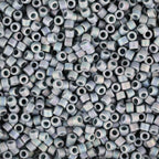 Miyuki Delica Seed Beads – Size 11/0 (1.6 mm), DB2316, Frost Opaque Glaze Rainbow Dark Teal, 7.2 g, Approx. 1440 Beads, Made in Japan - color: DB2316 - Frost Opaque Glaze Rainbow Dark Teal