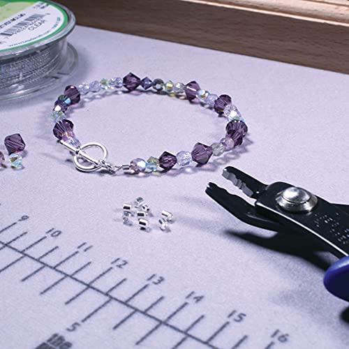 The Beadsmith Crimping Set – Crimping Pliers, 5 Inches Long (127mm) – And 100 Pieces 2x2mm Crimp Tubes – Create Smooth, Rounded Crimps Every Time, No Sharp Edges – Tool for Jewelry Making - style: Crimping Plier w/ 100 Crimp Tubes