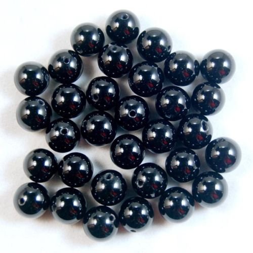AD Beads Natural Gemstone Round Spacer Loose Beads (6mm 100pcs, Black Onxy) - color: Black Onxy, size: 6mm 100pcs