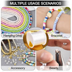 OBSEDE 1 Roll/100m 0.7mm Elastic Stretch Crystal Thread Fishing Line Wire for Craft Bracelet Beads - size: 0.7mm