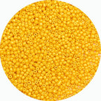 2mm Glass Seed Beads Bulk, Orange-Yellow 12/0 Tiny Round Seed Bead, Small Mini Pony Craft Beads for Bracelet Necklace Wrist Jewelry Making Beading Weaving DIY Crafts Supplies - color: Orange-Yellow