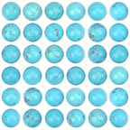 100pcs Natural Stone Beads 8mm Blue Turquoise Round Genuine Real Stone Beading Loose Gemstone Hole Size 1mm DIY Charm Smooth Beads for Bracelets Necklaces Earrings Jewelry Making Crafts - color: Blue Turquoise
