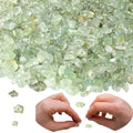 XIANNVXI Prehnite Beads, Natural Chip Stone Beads 400Pcs Crystal Bead 5-8mm Irregular Healing Crystal Loose Rocks for DIY Jewelry Making - color: A-Prehnite