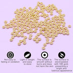 200Pcs 4mm Gold Flat Spacer Beads 18K Gold Plated Loose Beads for Jewelry Making DIY Bracelet Necklace Earring - size: 4mm