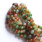 8MM Peacock Agate Round Loose Beads Natural Gem Beads Crystal Energy Stone Beads for Jewelry Making DIY Bracelet Necklace - color: Peacock Agate, size: 8MM