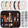 Mluchee Jewelry Wire Wrapping Jewelry Making Supplies Tools Kit - Including Findings Tools, Wire Wrapping Kit, Jewelry Pliers for Repair, Wire Wrap and Beading