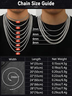 FaithHeart Mens Black/Silver/Gold Stainless Steel Flat Box Link Chain Necklace, Stylish 2/4/6/8mm Width Box Chains Necklaces for Men Non Tarnish Hip Hop Chain Jewelry Gifts,14"-30" Length - color: 2mm Width-Gold, size: 18 Inches Length