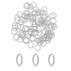 UNICRAFTABLE 100pcs 304 Stainless Steel Close but Unsoldered Jump Rings Open Jump Rings Twisted Connector Rings for Necklace DIY Jewelry Making 12x1.5mm