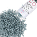 Miyuki Delica Seed Beads – Size 11/0 (1.6 mm), DB0792, Dyed Matte Gray Blue, 7.2 g, Approx. 1440 Beads, Made in Japan - color: DB0792 - Dyed Matte Gray Blue